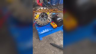 نمایش ماشین چین دار شلنگ هیدرولیک قابل حمل 12-24 ولت